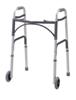 Drive Medical Deluxe Folding Walker with 5" Wheels